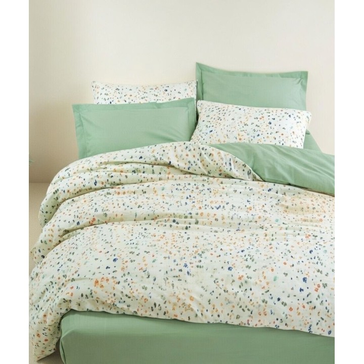 Pościel 100% bawełna 22 Owce - PETITE zielony + beżowy