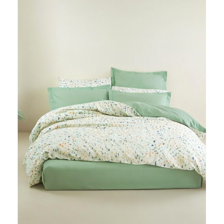 Pościel 100% bawełna 22 Owce - PETITE zielony + beżowy