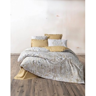 Pościel 100% bawełna 22 Owce - BOHEM szary + musztarda