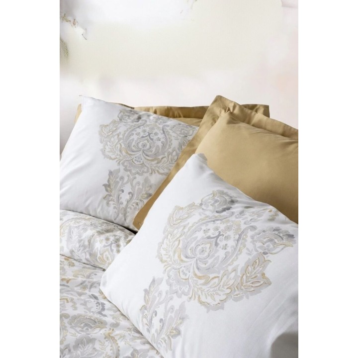 Pościel 100% bawełna 22 Owce - BOHEM szary + musztarda