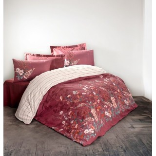 Pościel 100% bawełna 22 Owce - FEMINEN bordo + beżowy