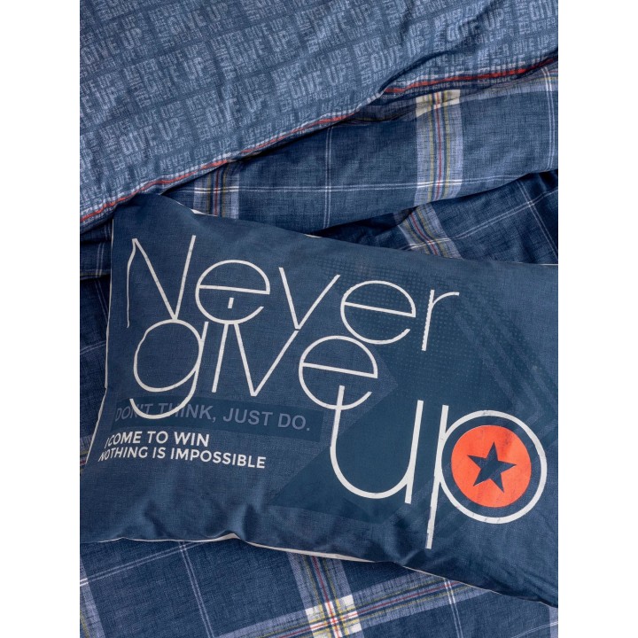 Pościel 100% bawełna 22 Owce - MŁODZIEŻOWA krata granatowy