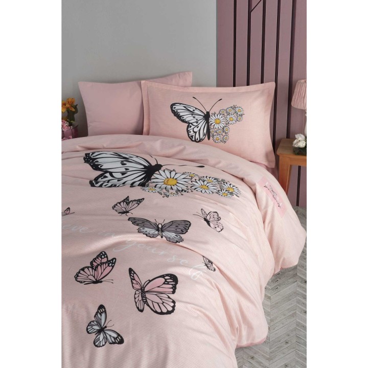 Pościel 100% bawełna 22 Owce - CLASSY Różowe motyle