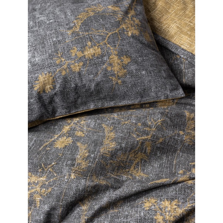 Pościel 100% bawełna 22 Owce - DUAL musztarda + grafit